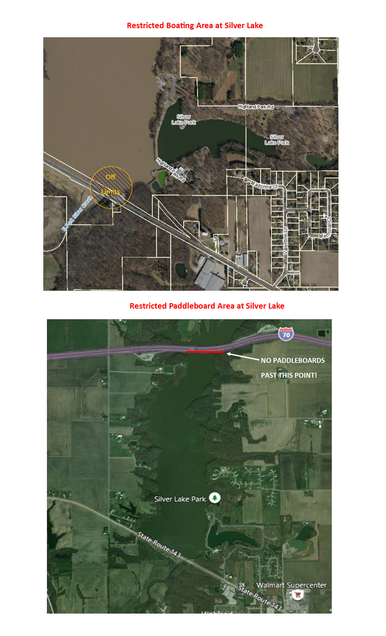 restricted boating and paddleboard